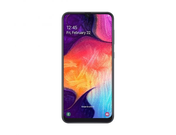 africa-en-galaxy-a50-a505-sm-a505fzkcxfe-frontblack-151841657 Samsung Galaxy A50 scherm reparatie (SM-A50)